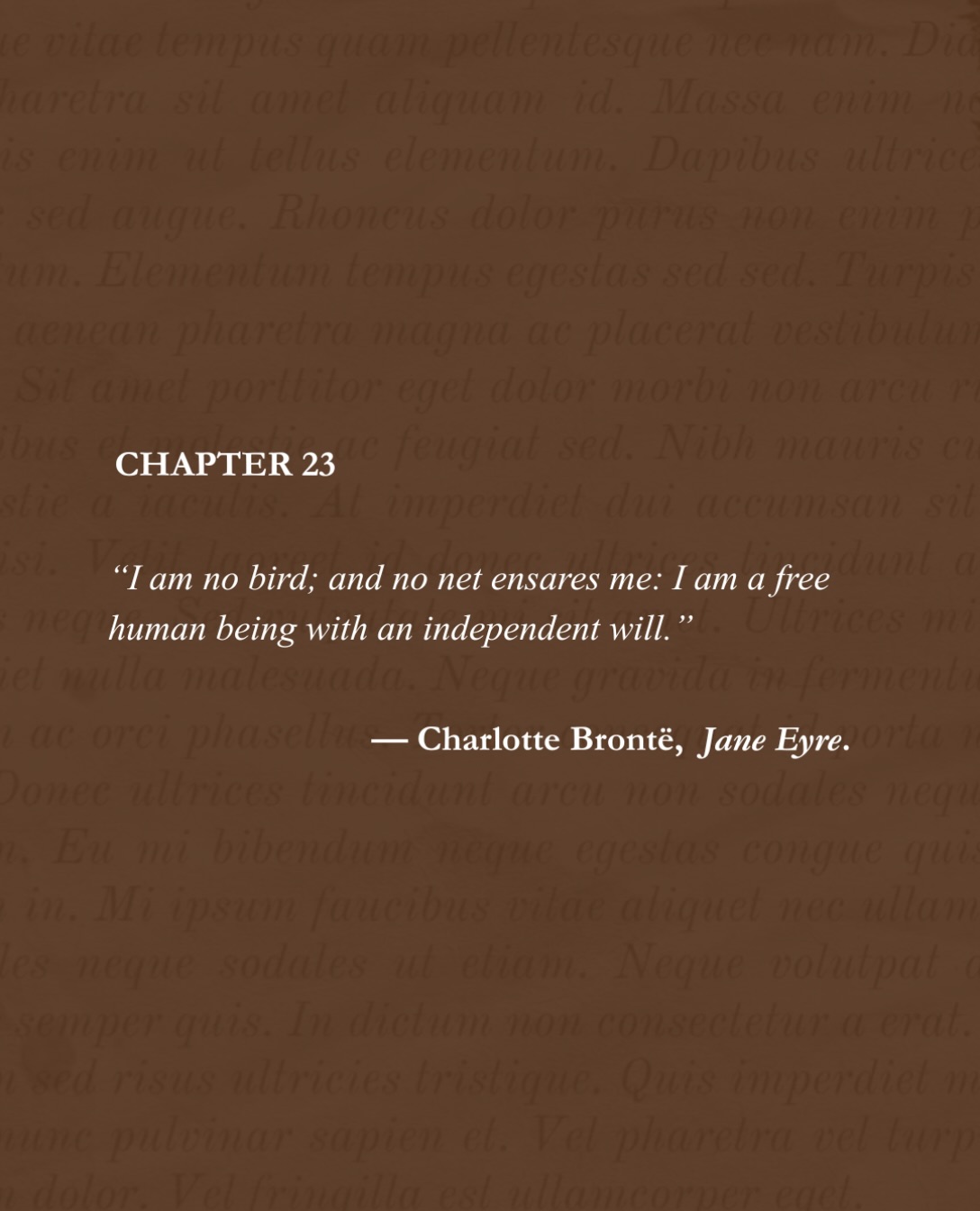 Some words stay with you long after you’ve closed the book. Charlotte Brontë’s Jane Eyre reminds us that true freedom comes from having the courage to choose your own path. What’s your next chapter? 📕