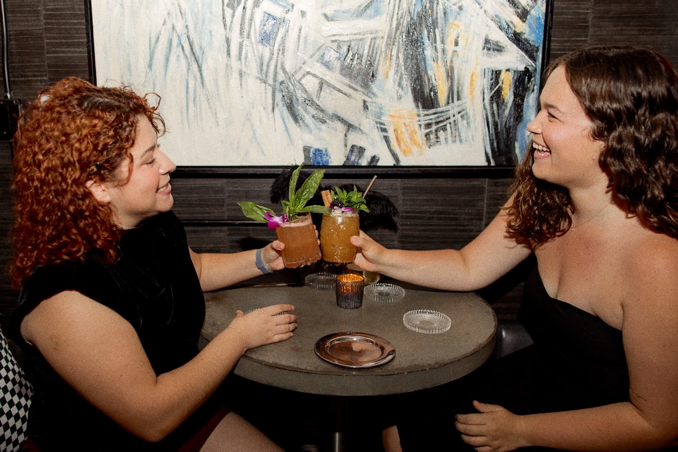 Who will you share an evening like this with? 🥂 Dim lights, intimate moments, and cocktails worth savoring — let the night unfold behind the door at Room 56. 🖤